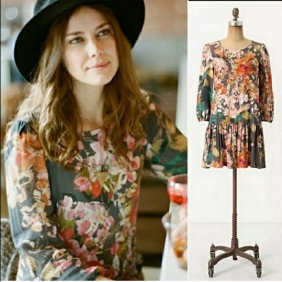 Anthropologie Dresses & Skirts - Anthropologie Floral Dress Women’s Large